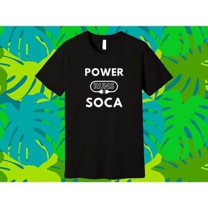 POWER RUNS SOCA Black Short Sleeve Tee